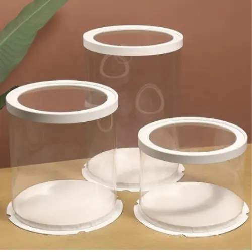 TRANSPARENT ROUND BOX (12*18")