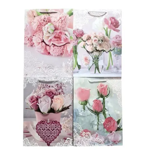 LG 3D FLOWER STYLED GIFT BAG 12 PCS