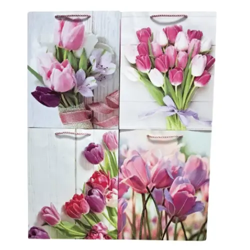 SM TULIP STYLED GIFT BAG 12 PCS