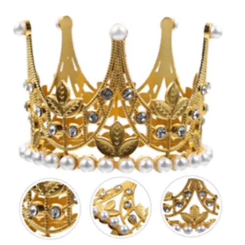 MINI PEARL GOLD CROWN 