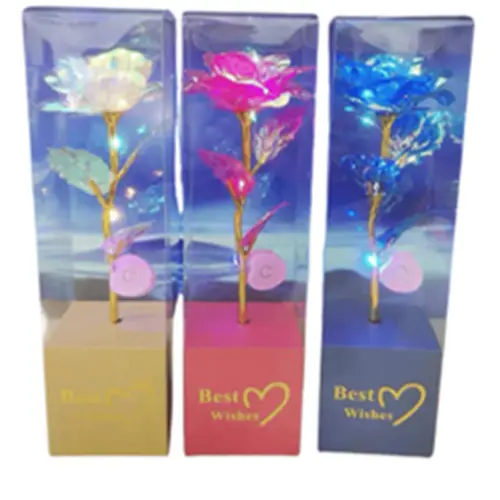 BEST WISHES LIGHTING SINGLE  ROSE BLUE, IRIDESCENT, PINK, PURPLE,  RED  
