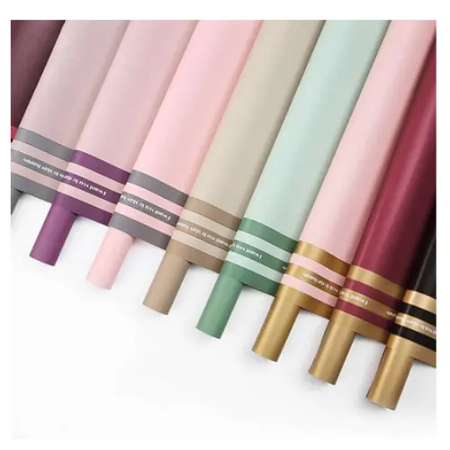20 PCS WRAPPING PAPER  COLOR - LIGHT PINK, PURPLE,  RED & BLACK (23*23")