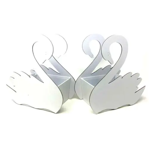 2PCS SWAN FLOWER GIFT BOX (24*20CM)