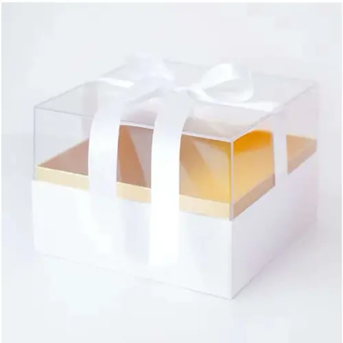 FLOWER BOX WITH ACRYLIC  LID SQUARE (8*8*5")