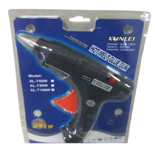LARGE GLUE GUN BLACK-(10.5 * 7.5")