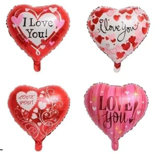 I LOVE YOU FOIL BALLOON  ASSR PATTERNS (18")