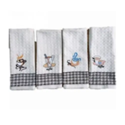 12 PC EMBROIDERED TEA TOWEL-SIZE: 40*60CM  