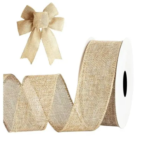 1" BURLAP STYLED RIBBON -CASE QUANTITY: 192 SIZE: 15 YARDS