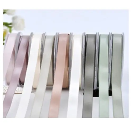 1.5" CLOTH SATIN RIBBON COLORS: BLUSH, BLUE,  BURGUNDY, GREEN, RED, PINK,  TEAL, YELLOW, WHITE 