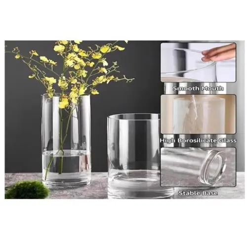 SMALL CYLINDER LIKE VASE -CASE QUANTITY: 24 SIZE: 5*5" 