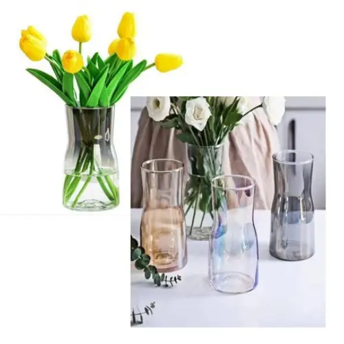 SHORT MILK VASE- CASE QUANTITY: 48 SIZE: 3*7" 