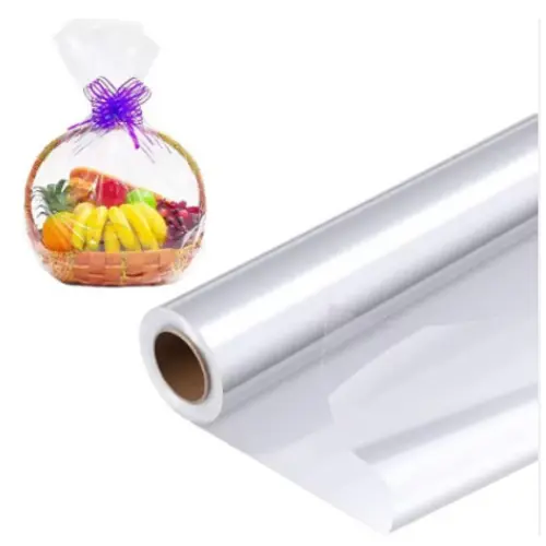 55 YARDS PLASTIC CELLOPHANE WRAP  -CASE QUANTITY: 100 SIZE: 28"                    
