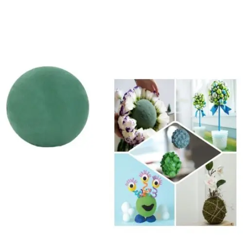  6" ROUND BALL FLORAL FOAM (2pcs)- CASE QUANTITY: 20 SIZE: 6" 