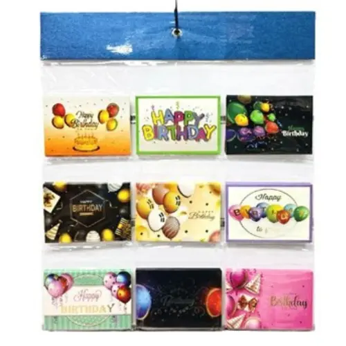 54PCS HAPPY BIRTHDAY  GREETING CARDS CASE QUANTITY: 100 SIZE: 4.8*3"