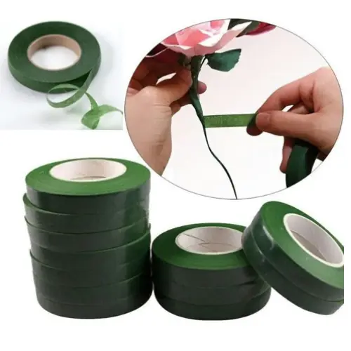 12PCS GREEN FLORAL TAPE- SIZE 0.5'' X 30YRDS