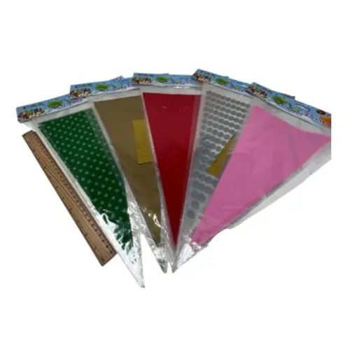 10 PCS CONE SHAPE CANDIES  PLASTIC BAGS  CASE QUANTITY:1200 SIZE: 40*10CM