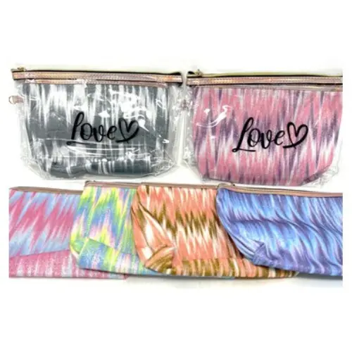 2PCS PVC COSMETIC BAG ASSR-CASE QUANTITY: 200 SIZE:   26*18CM 