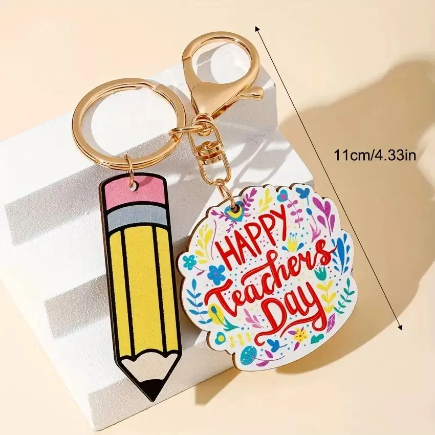 TEACHERS DAY METAL KEYCHAINS   