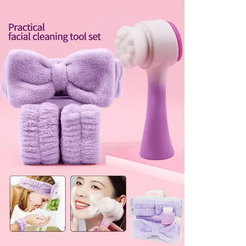 5PCS FACIAL PREP KIT COLORS: GREEN, LILAC, PINK,  YELLOW