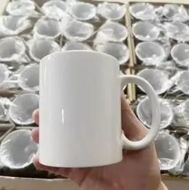 BLANK WHITE CERAMIC MUG  