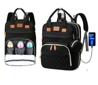 FABRIC BACKPACK COLORS: BLACK, GREEN, PEACH