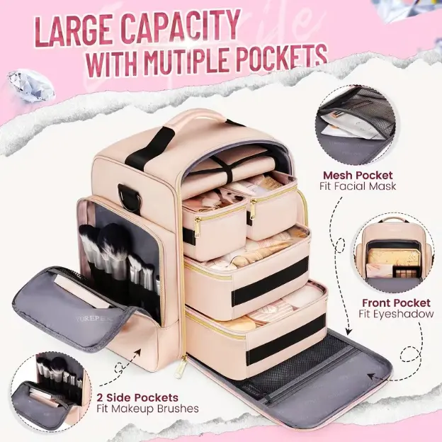 7PCS TRAVEL STORAGE BAG COLORS: PINK