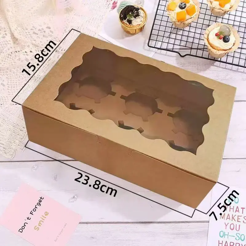 10PCS CUPCAKE BOX