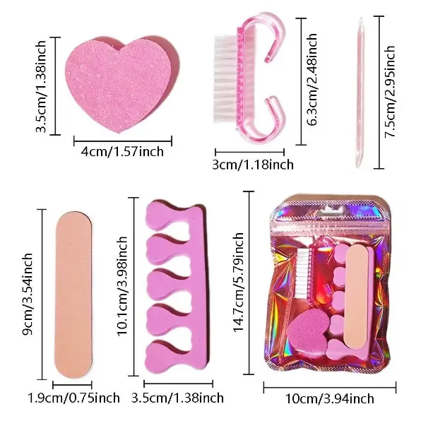 6PCS BEAUTY MANI/PEDI SET 