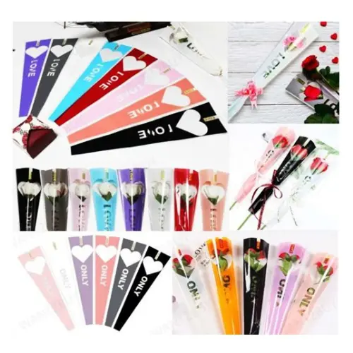 50PCS 18" "LOVE" HEART WINDOW  SINGLE SLEEVES                          COLOR: PEACH