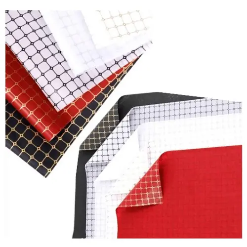 20PCS 22" TILED FLORAL  WRAPPING PAPER-COLOR: BURGUNDY, WHITE,  BLACK