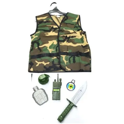 6PCS KIDS ARMY CAREER DAY  COSTUME (3-8YRS)