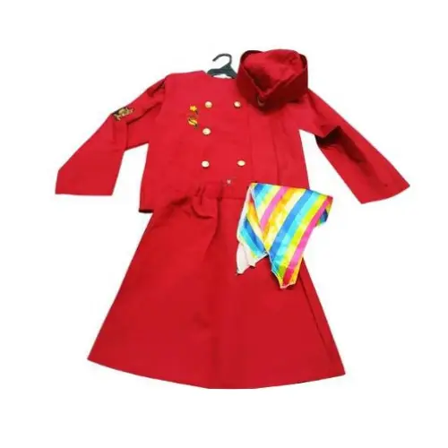 4PCS KIDS FLIGHT ATTENDANT  CAREER DAY COSTUME (3-8YRS)