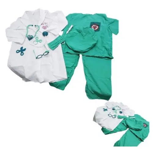 10PCS KIDS SURGEON CAREER  DAY COSTUME (3-8YRS)
