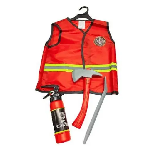 4PCS KIDS FIREMAN CAREER  DAY VEST (3-8YRS)