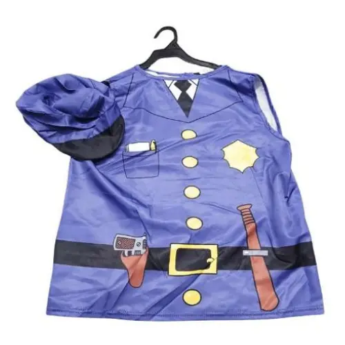 2PCS KIDS POLICE CAREER DAY  COSTUME (3-8YRS)