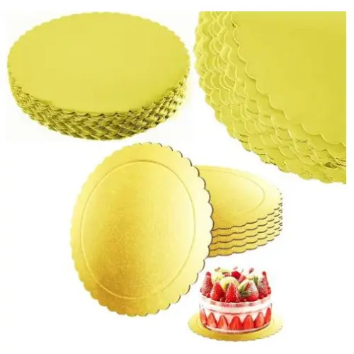12" 25PCS ROUND GOLD CAKE  BOARDS