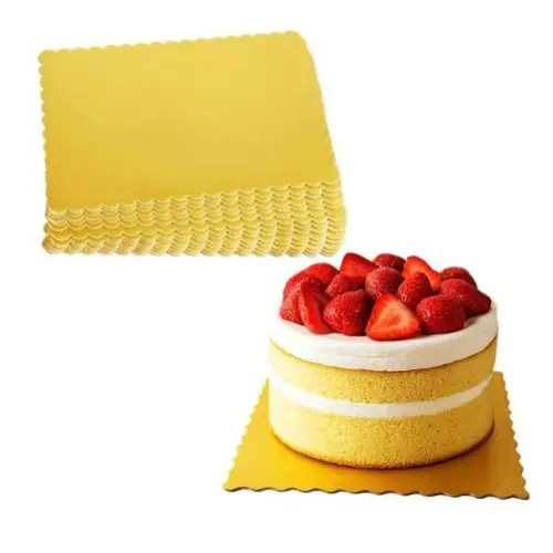 12" 25PCS SQUARE GOLD CAKE  BOARDS