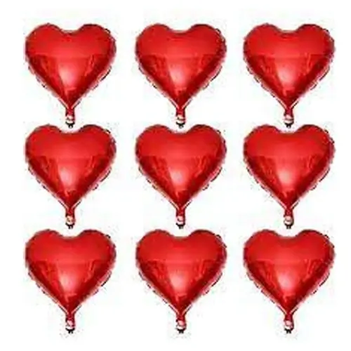 50PCS 5" HEART SHAPED  BALLOONS   COLORS: DARK BLUE, DARK PINK,  GOLD, GREEN, LIGHT BLUE, LIGHT  PINK, RED, ROSE GOLD, SILVER
