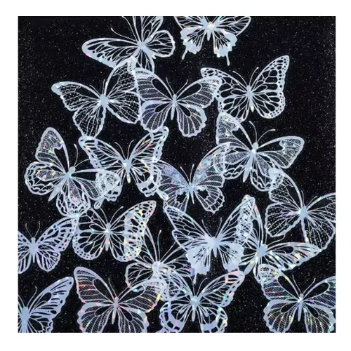 10PCS IRIDESCENT BUTTERLY  DECOR
