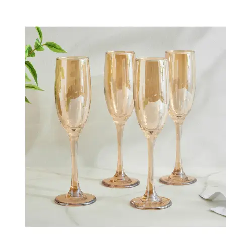 3PCS IREDESCENT TALL WINE GLASS SET-180ML