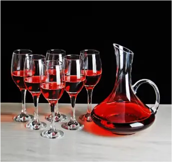 6PCS WINE GLASS SET WITH DECANTER