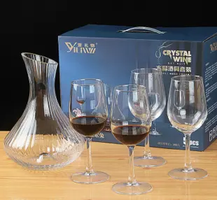 5 PCS CRYSTAL WINE  DECANTER SET