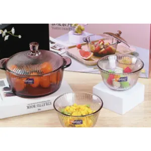 4PCS GLASS BOWL SERVING  SET