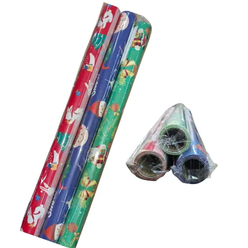 FESTIVE CHRISTMAS GIFT  WRAPPING PAPER ROLL