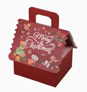 10PCS GINGERBREAD HOUSE  CHRISTMAS GIFT BOX