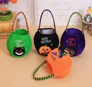HALLOWEEN PUMPKIN CANDY  BUCKET ASSR COLORS