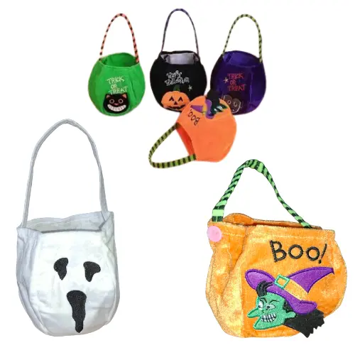 HALLOWEEN PUMPKIN CANDY  BUCKET ASSR COLORS