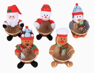 PLUSH CHRISTMAS BASKET