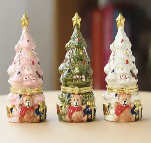 CERAMIC CHRISTMAS TREE  TEALIGHT HOLDER