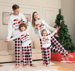 WOMEN'S REINDEER  CHRISTMAS PAJAMA SET-SIZE: S, M, LG, XL, XXL, 3XL